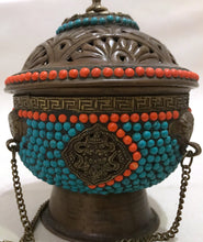 Load image into Gallery viewer, Handmade Tibetan Incense Burner
