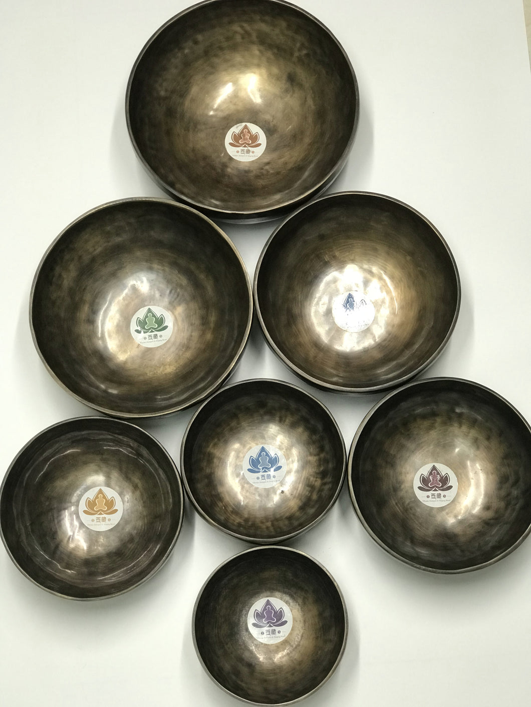7 Chakras Full Moon Singing Bowl Set